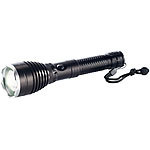 KryoLights Akku-Taschenlampe TRC-130 mit Cree-LED & E-Zooming, schwarz KryoLights LED-Akku-Taschenlampen