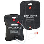 Semptec Urban Survival Technology Solar-Garten- und Camping-Dusche, 20 Liter, 2er-Set Semptec Urban Survival Technology