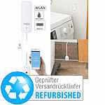 Luminea Home Control ZigBee-Wassermelder mit externem Sensor, Versandrückläufer Luminea Home Control ZigBee-Wassermelder mit App