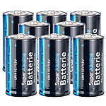 PEARL 8er-Set Super Alkaline Batterien Baby Typ C, 1,5 Volt PEARL Alkaline Batterien Baby (Typ C)