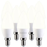 Luminea 8er-Set LED-Kerzen E14, C37, 3 W (ersetzt 30 W), 240 lm, warmweiß Luminea LED-Kerzen E14 (warmweiß)