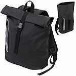 Xcase Rolltop-Rucksack mit gepolstertem Laptop-Fach, wasserfest, 19 l Xcase Wasserfeste Rolltop-Rucksäcke mit gepolsterten Laptop-Fächer