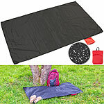 PEARL 2er-Set Mini-Picknickdecke 70 x 110 cm, kleines Packmaß, 55 g PEARL Mini-Picknickdecken