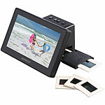 Somikon Stand-Alone-Dia- & Negativscanner, 17,8 cm/7"-IPS-Display, 25 MP, HDMI Somikon Stand-Alone-Dia- und Negativ-Scanner