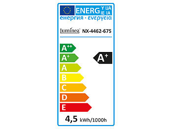 Luminea WLAN-LED-Lampe, kompat. zu Alexa & Google Assistant, E14