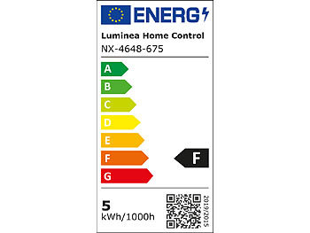 Luminea Home Control WLAN-LED-Glas-Spot GU10 für Siri, Alexa, Google Assistant, RGB, CCT