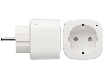 Luminea Home Control WLAN-Steckdose mit Energiekostenmesser, Versandrückläufer