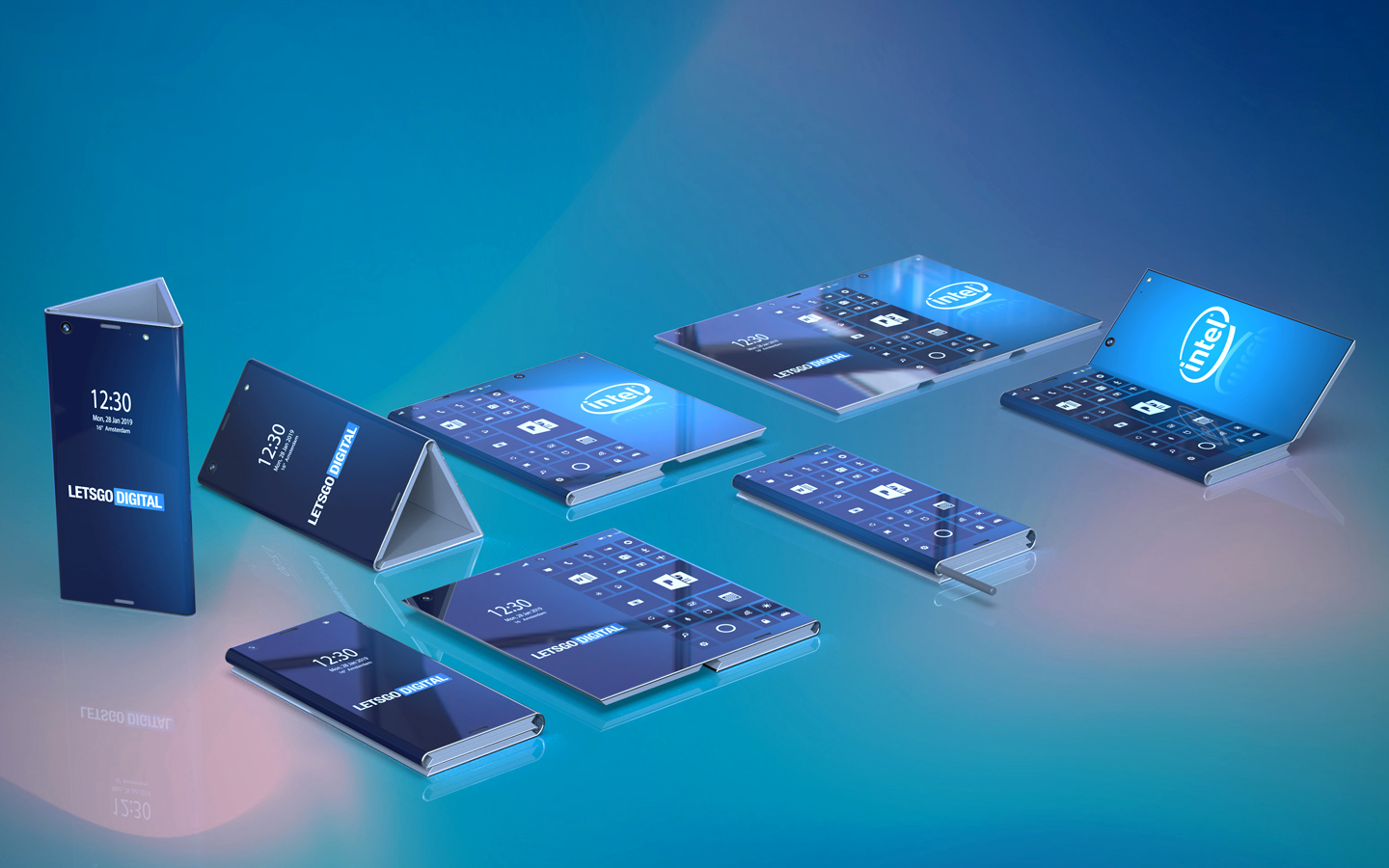 Intel opvouwbare smartphone