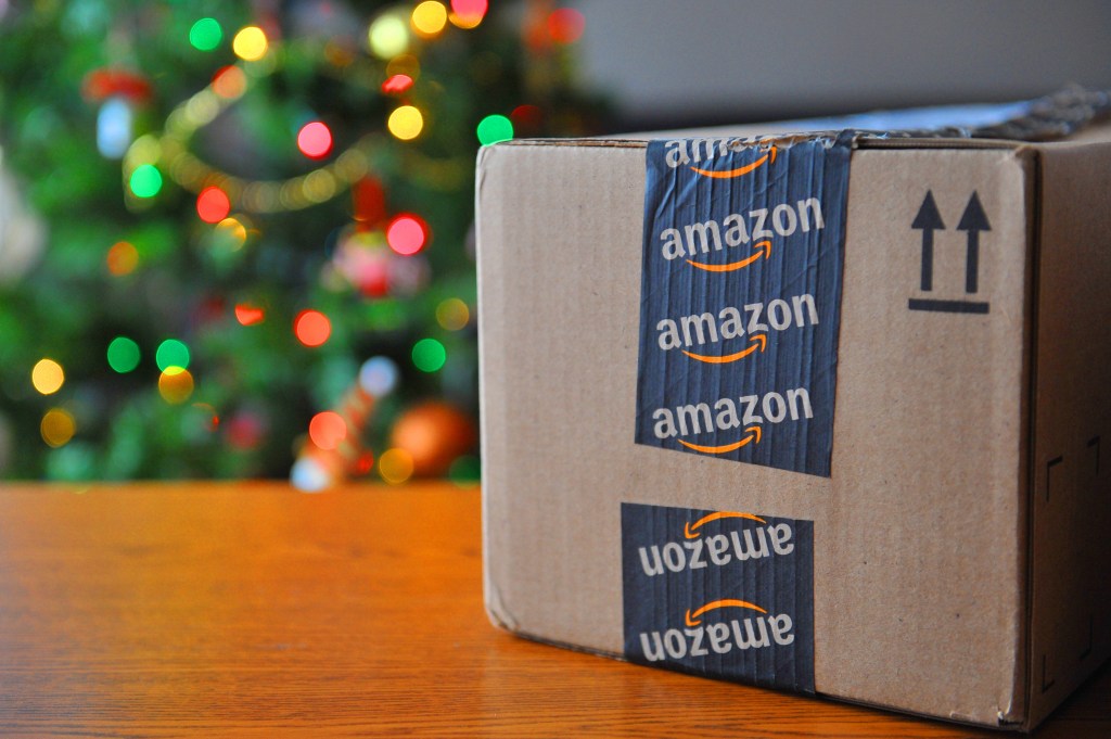 A general view of an Amazon box as seen in Hawthorne, NJ on December 21, 2016. (Photo/Christopher Sadowski)