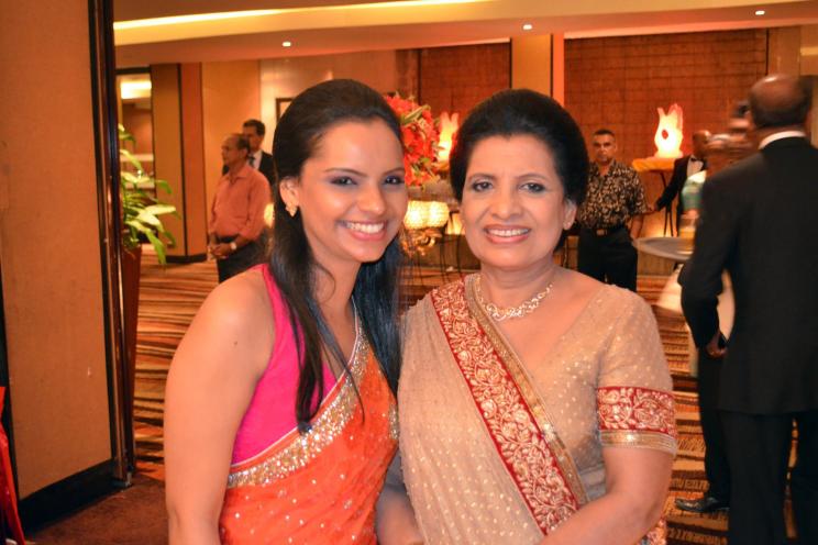 Shantha Mayadunne and daughter Nisanga Mayadunne