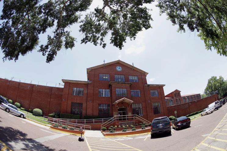 The Huntsville "Walls" Unit of the Texas Department of Criminal Justice Huntsville Unit, where the death chamber is located.