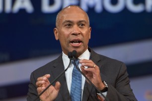 Former Massachusetts Gov. Deval Patrick addressed a candidate forum in California Saturday — his first major event as a contender for the 2020 Democratic presidential nomination.