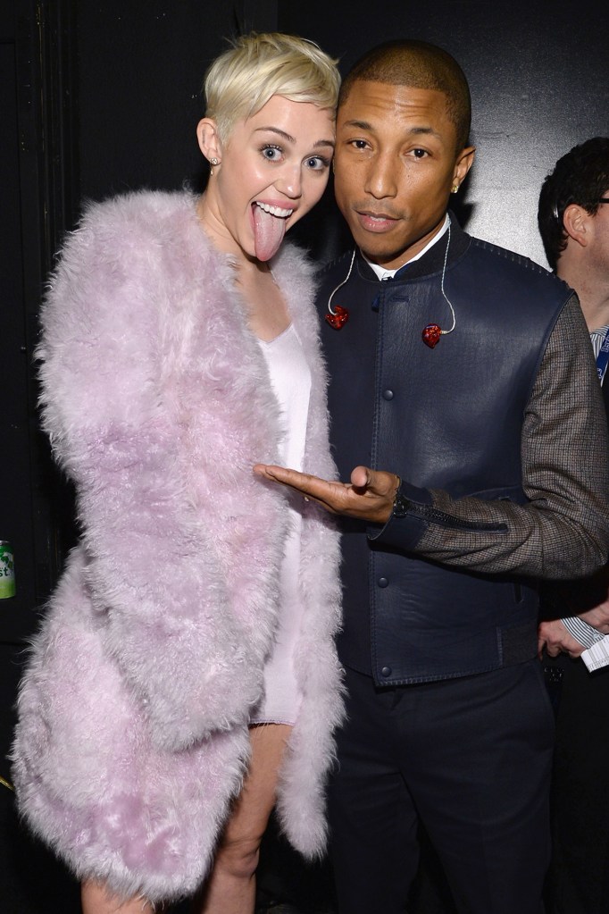 Miley Cyrus and Pharrell Williams