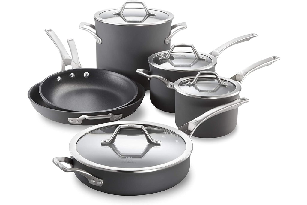 Calphalon Signature Hard-Anodized Nonstick 10-Piece Cookware Set