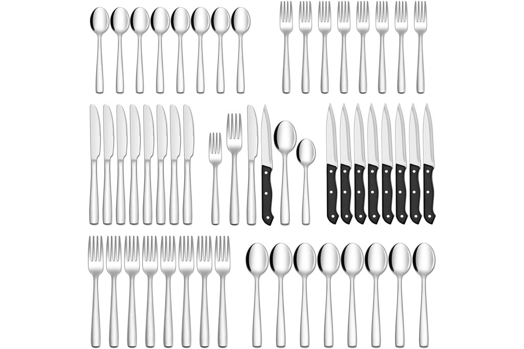 Hiware 48-Piece Silverware Set