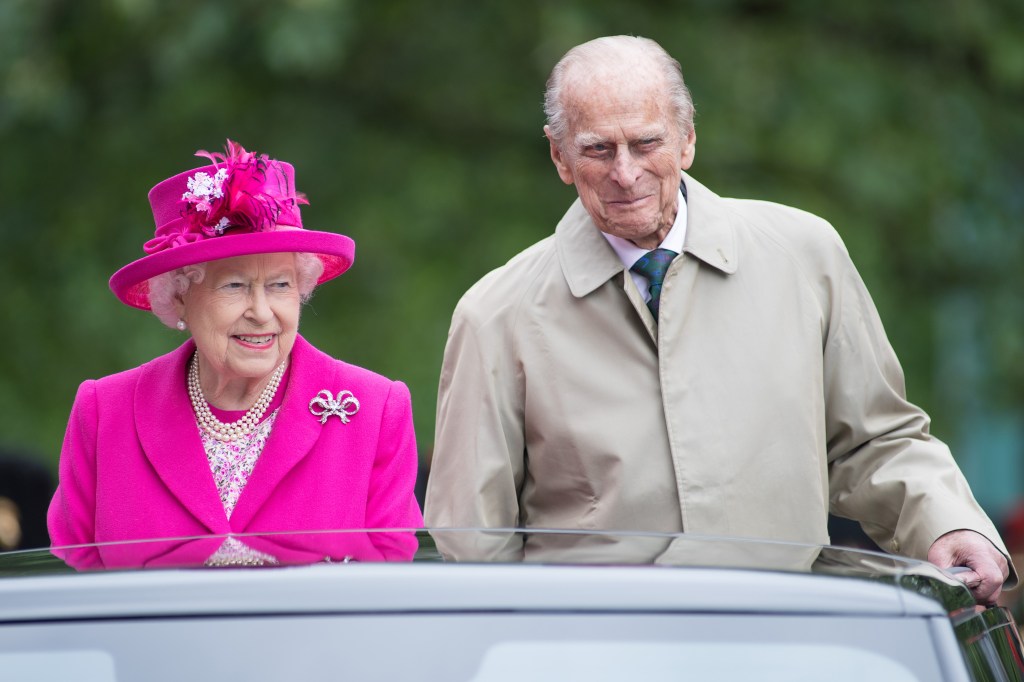 Queen Elizabeth II (right) and Prince Philip (left) who died in the early months of 2021. 