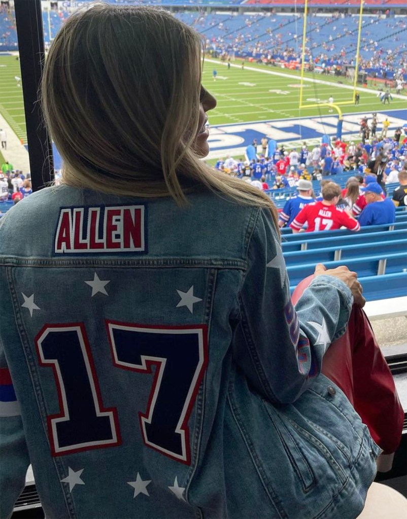 Brittany Williams attends a Bills game in Sept. 2021