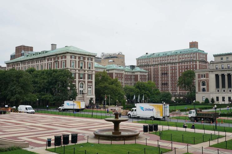 Columbia University evacuated two buildings on campus after receiving a bomb threat.