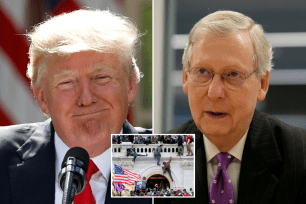 Mitch McConnell sought to remove Trump from the guest list because he "felt he could not give Trump another opportunity to disrupt the peaceful transfer of power."