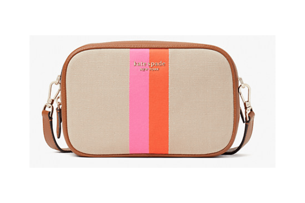 astrid striped canvas medium crossbody