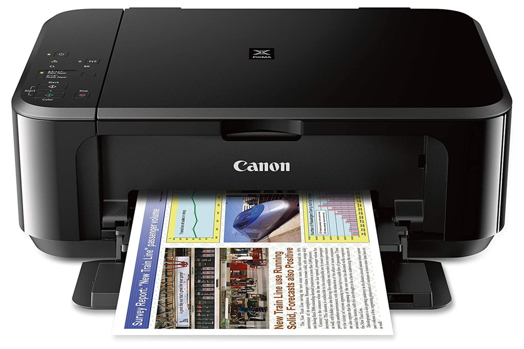 Canon Pixma Wireless All-in-One Color Inkjet Printer,  compact and affordable black printer