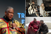 Andre Leon Talley attends "The Gospel According To Andre" premiere at BMCC Tribeca PAC on April 25, 2018, in New York City.