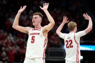 Wisconsin beat Colgate in the NCAA Tourney first round.
