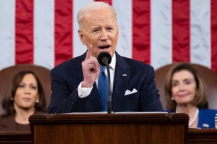 President Biden claimed the "answer is not to defund the police" at this State of the Union address on March 1, 2022.