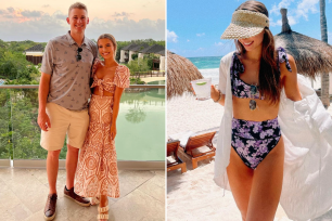 Mac Jones and Sophie Scott enjoy NFL offseason