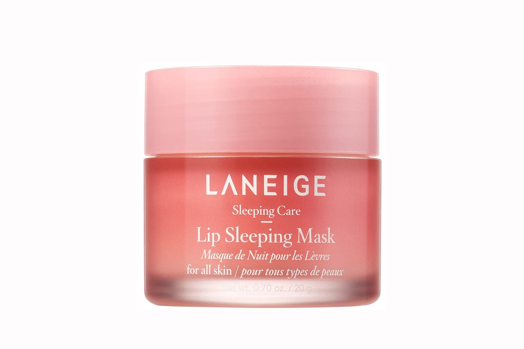 A pink sleeping lip mask 