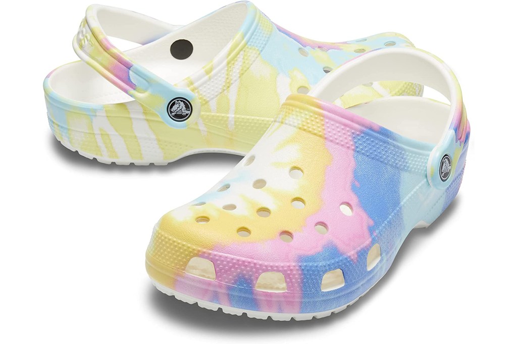 rainbow crocs