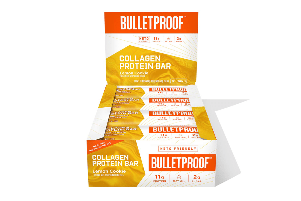 Bulletproof Lemon Cookie Collagen Protein Bars 12-Pack