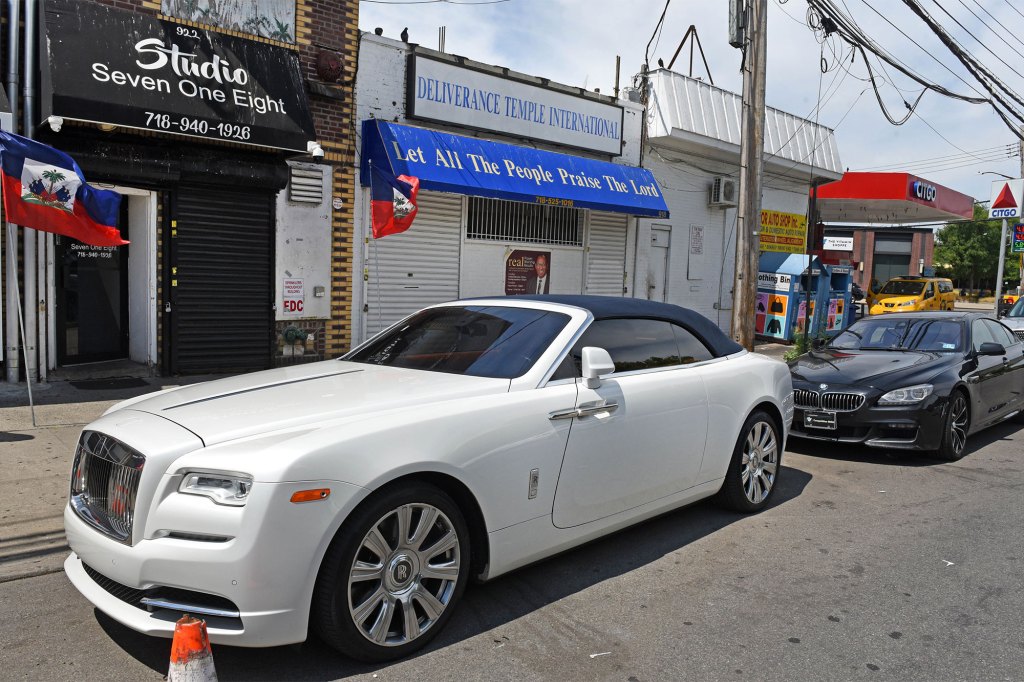 Rolls Royce owned or rented by Bishop Lamor Whitehead.