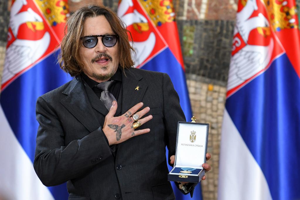 In February, Depp received the Gold Medal of Merit, on the occasion of Serbia's Statehood Day.