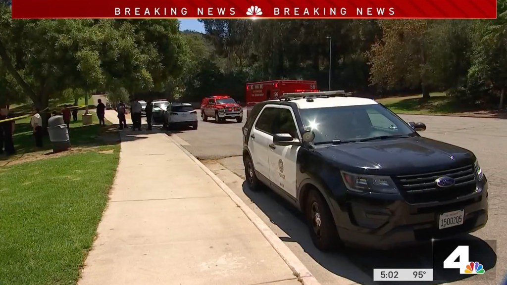 Police officers were summoned to the scene near Griffith Observatory by park rangers, who were alerted to the burning body by a park visitor. 