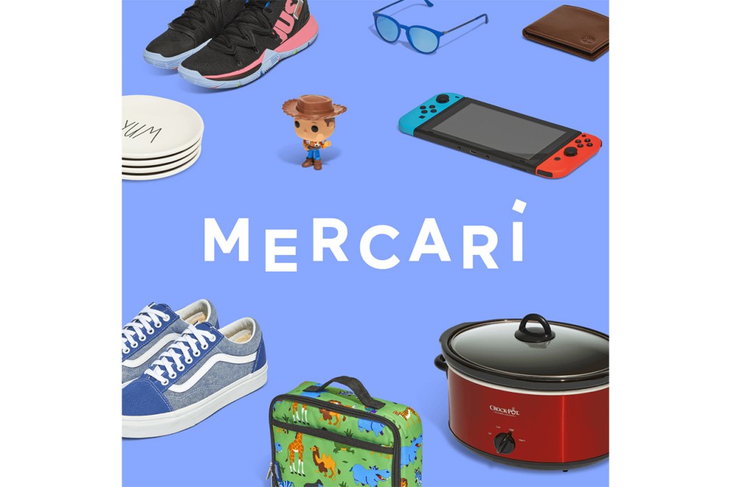 mercari app with product graphics