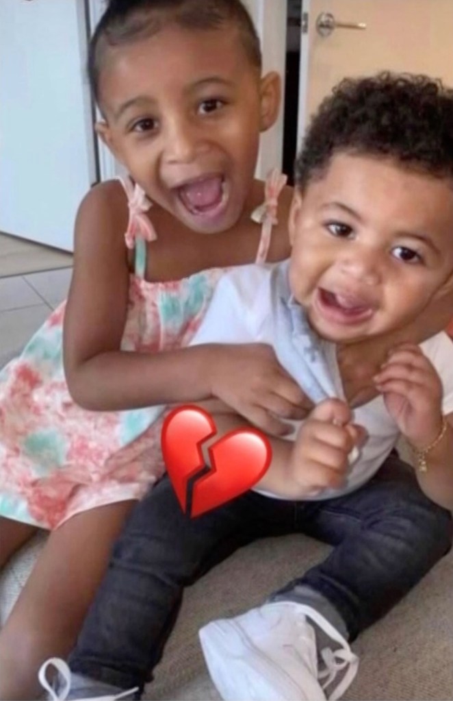 Jenee Pedesclaux's daughter Paris (l )and son Jay’Ceon (r)