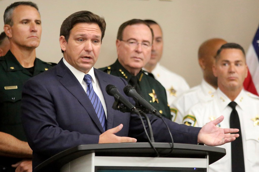 DeSantis claimed Warren because he was not prosecuting criminals when he suspended him.