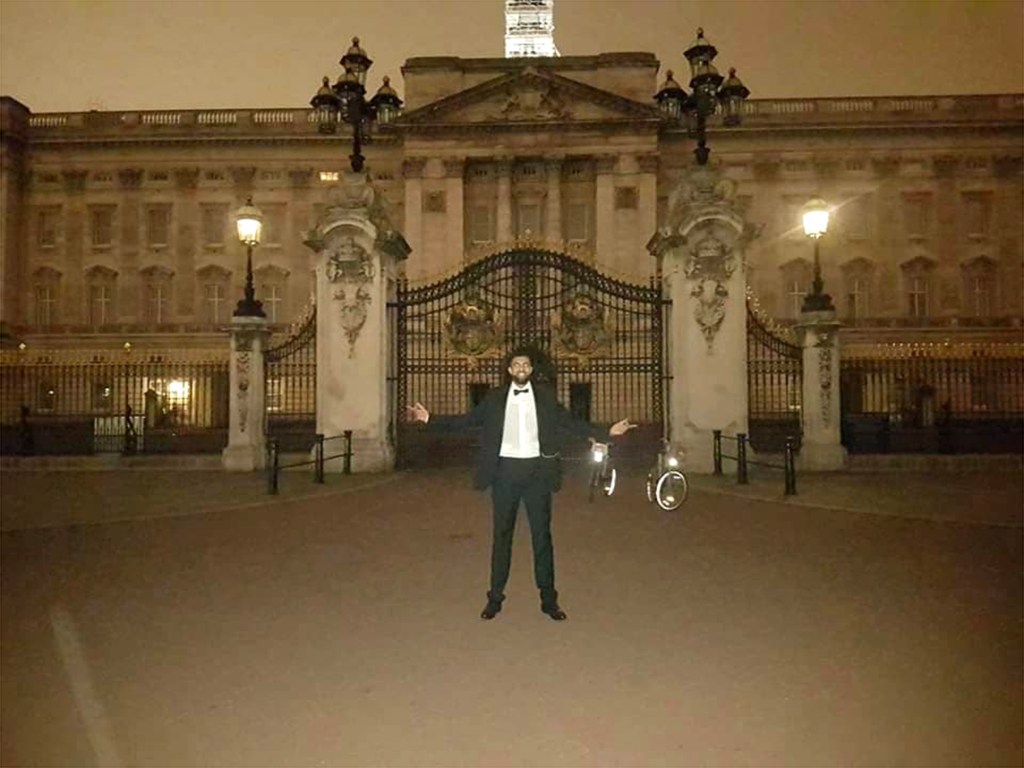 Daniel Walker at Buckingham Palace.