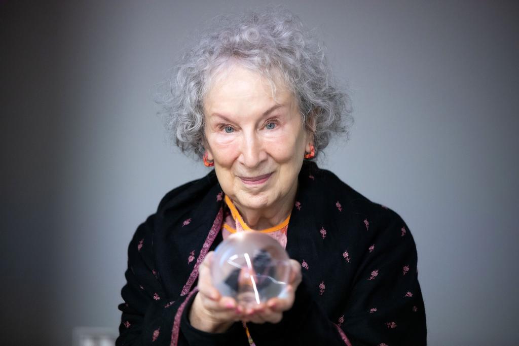 Canadian poet, novelist, literary critic, essayist, teacher, environmental activist, and inventor Margaret Atwood, Alba, Cuneo, Italy, October 2021.