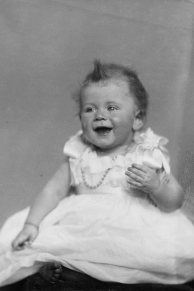 A portrait of Queen Elizabeth II as a baby in December 1926.