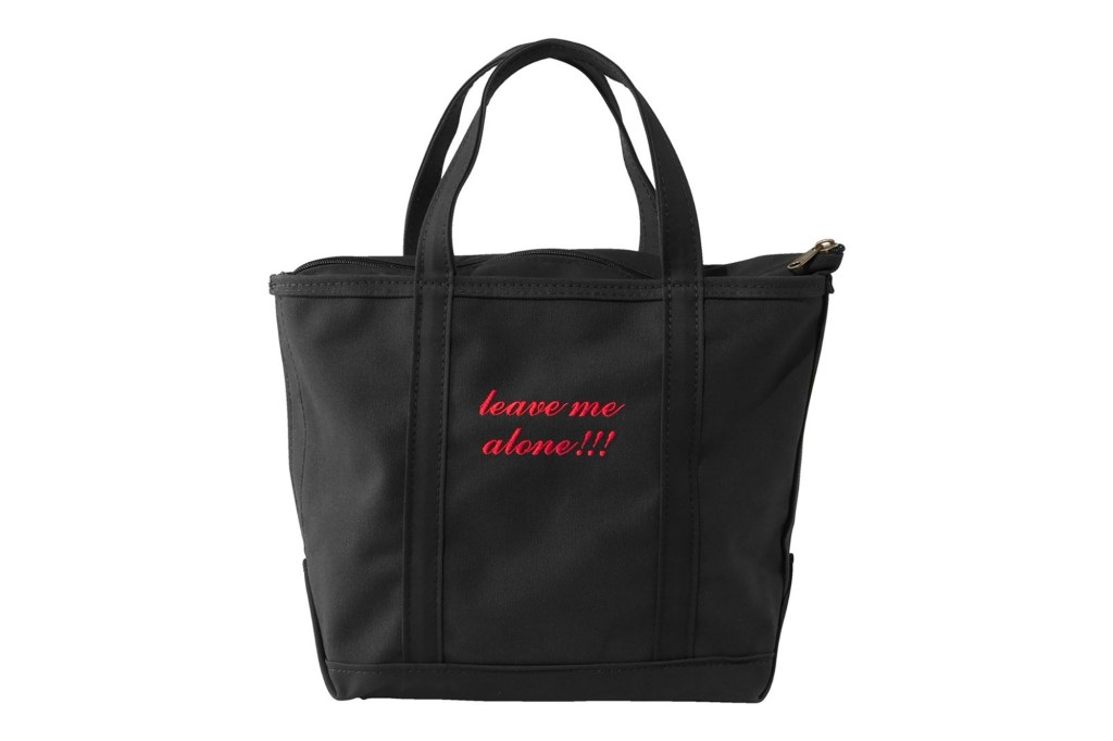 A black tote bag 