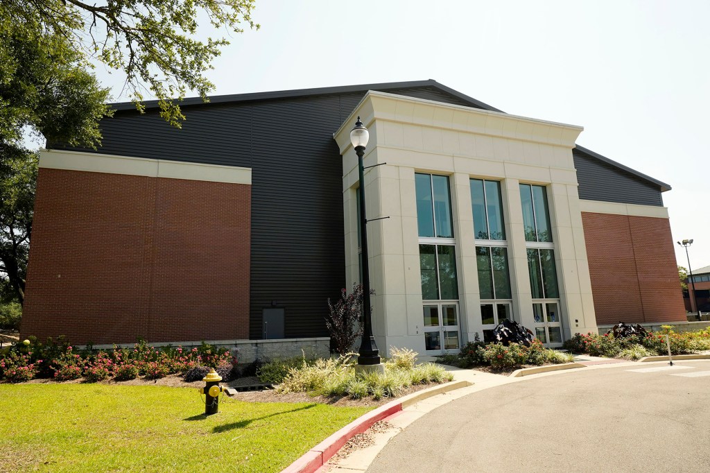 A view from outside the Southern Miss volleyball facility on Sept. 16, 2022.