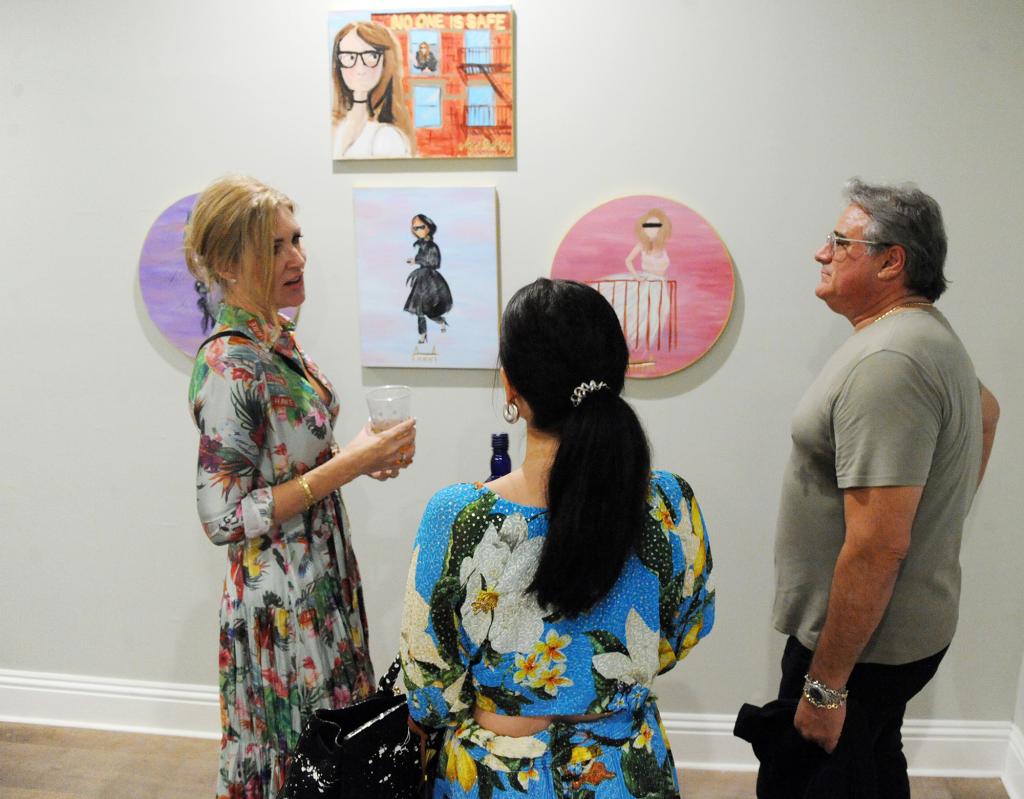 Art lovers checked out Sorokin's work at The House (Arrest) Party in Miami, hosted by The Locker Room, on Dec. 3.