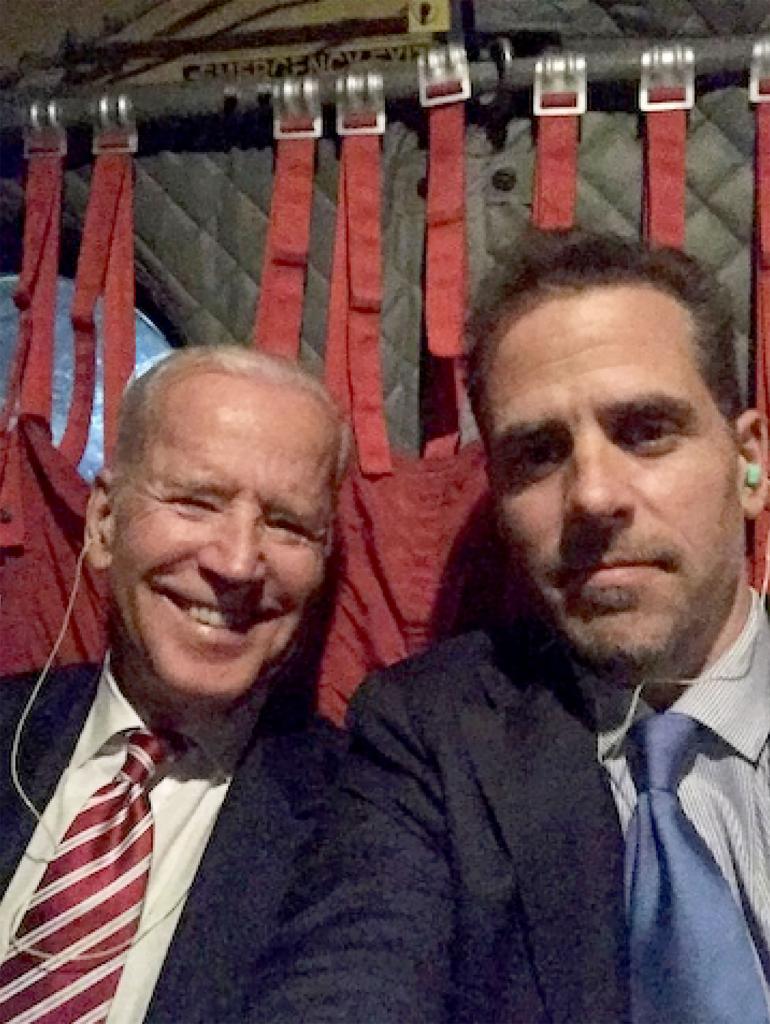 A picture of President Biden and Hunter Biden.