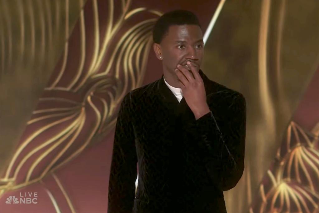 Jerrod Carmichael, 35, opened the 2023 Golden Globes by touching on the award show's controversial past.