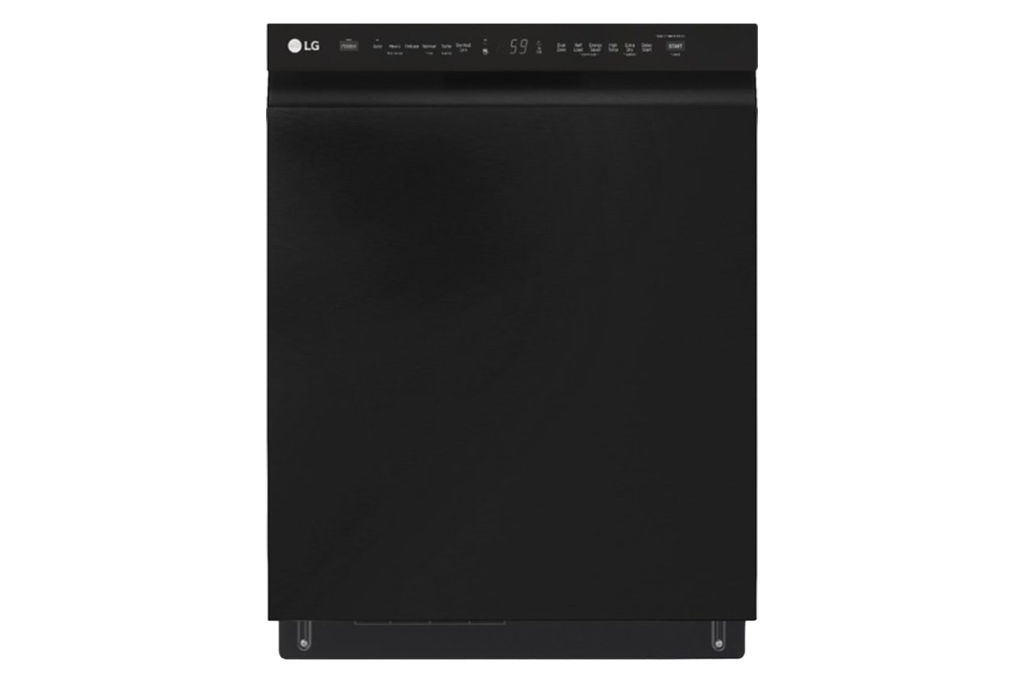 LG QuadWash Front Control 24-in Built-In Dishwasher in Black