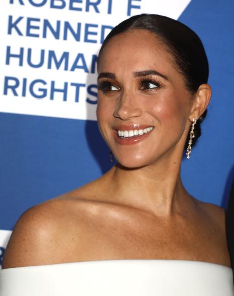 MEGHAN MARKLE, the Duchess of Sussex, seen during the red carpet arrivals at Robert F. Kennedy Human Rights Ripple of Hope Gala held at the New York Midtown Hilton Hotel