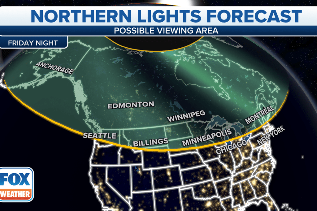 The aurora forecast for Feb. 17, 2023. 