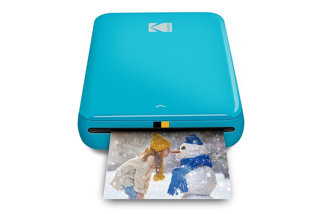 teal mini photo printer